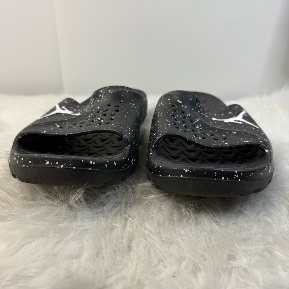 Nike Men's Jordan Super Fly Team Slide Black/White - Picture 2 of 7